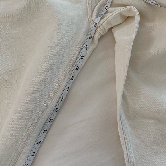 We The Free Cream Button Fly High Rise Cropped Jean - Picture 8 of 9